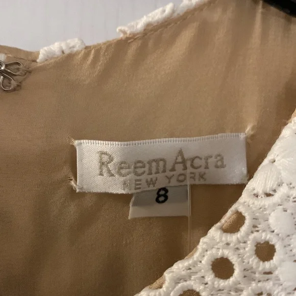 NWT Gorgeous Haute Couture Reem Acra lace dress - Picture 7 of 12